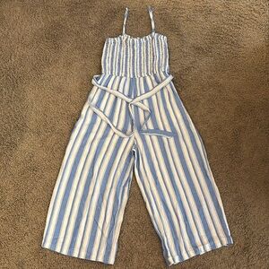 LOFT Striped Jumpsuit Pantsuit